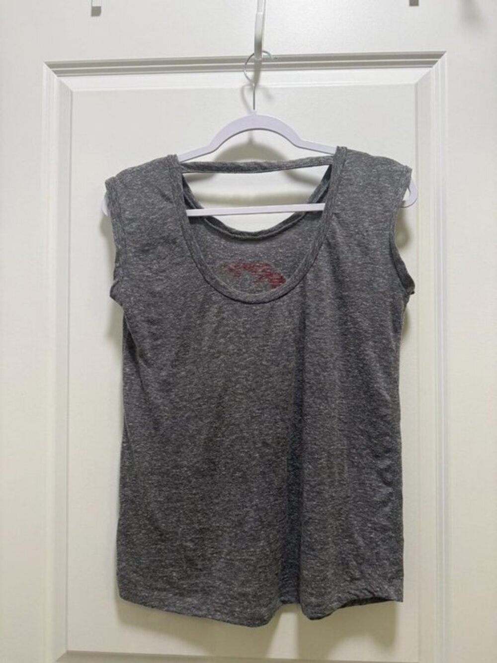 Three Square Gray KU Jayhawks Activewear Tank Top Sz M